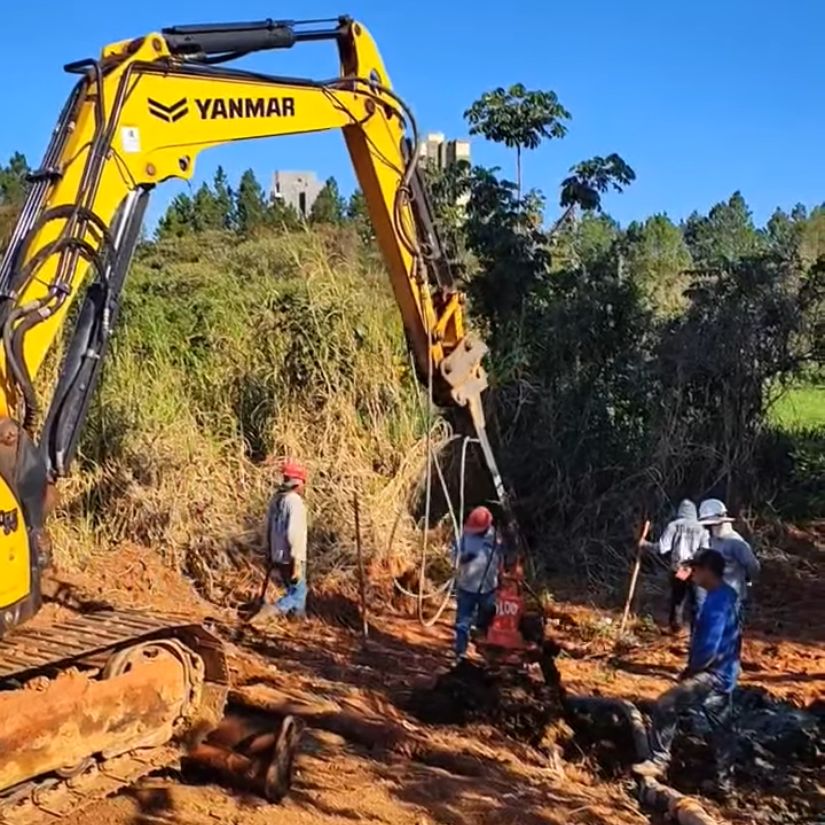 Alta Produtividade e Baixo Impacto a Vizinhança com as Estacas Mini Hélice.
