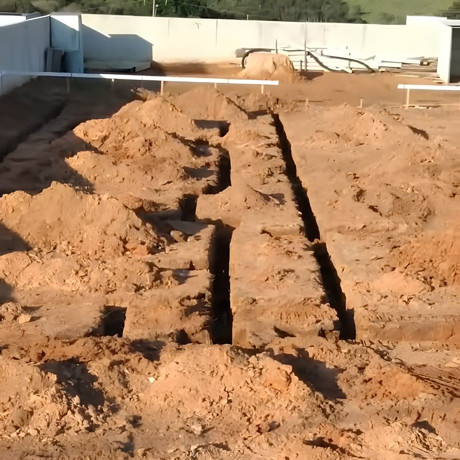 Escavação de Baldrames na Construção Civil.